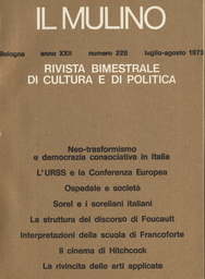 Copertina del fascicolo dell'articolo Alcune interpretazioni italiane della Scuola di Francoforte