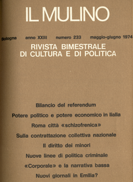 Copertina del fascicolo dell'articolo Potere politico e potere economico in Italia