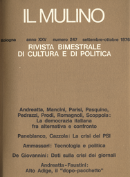Copertina del fascicolo dell'articolo Analisi di una sconfitta. Il declino del PSI nel sistema politico italiano