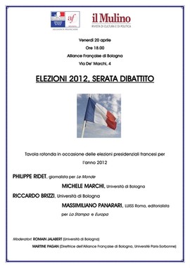 Copertina della news 20 aprile, BOLOGNA, tavola rotonda sulle elezioni presidenziali francesi 2012